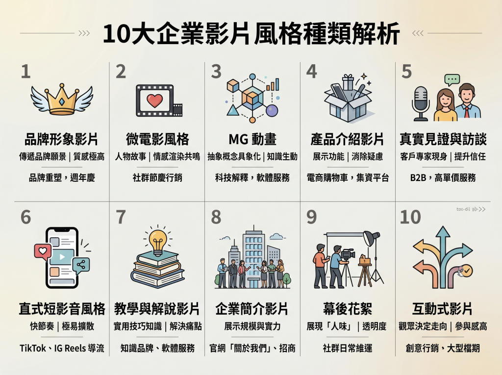 10種影片種類